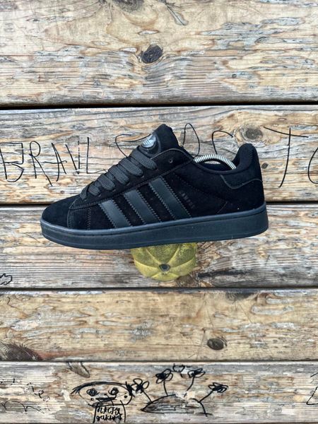 Кросівки Adidas Campus (all black, замша)