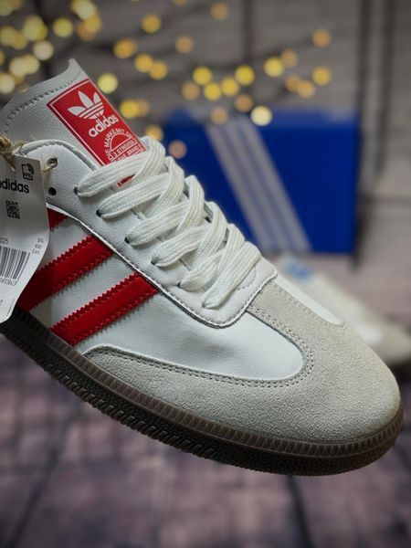 Кросівки Adidas Samba, сіро червоні