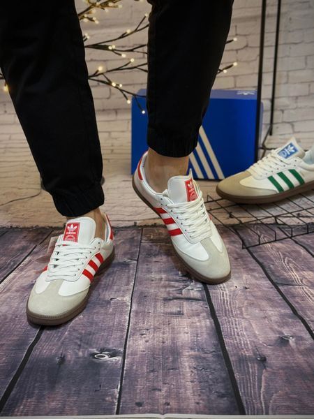 Кросівки Adidas Samba, сіро червоні
