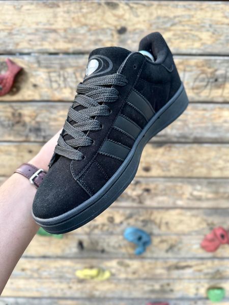 Кросівки Adidas Campus (all black, замша)