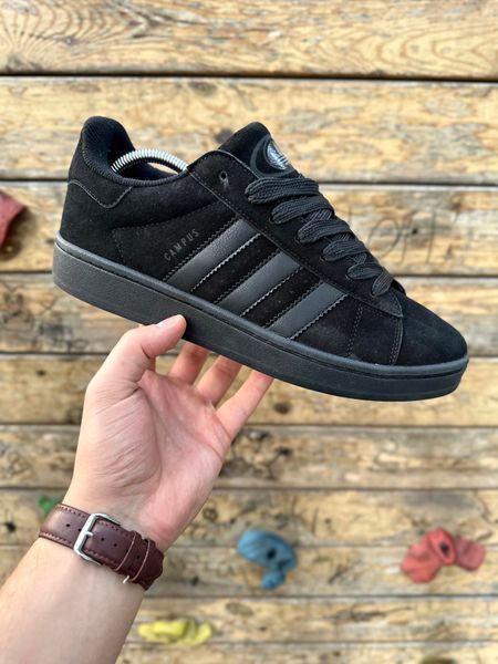 Кросівки Adidas Campus (all black, замша)