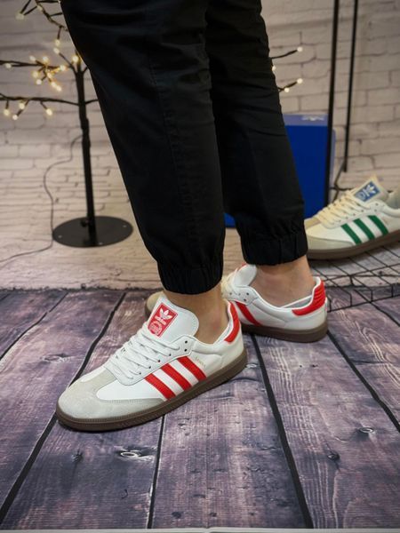 Кросівки Adidas Samba, сіро червоні