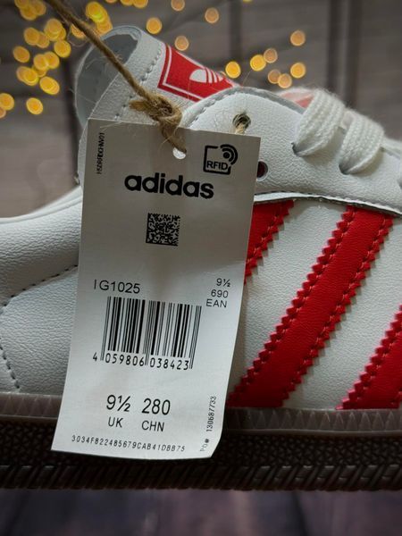 Кросівки Adidas Samba, сіро червоні