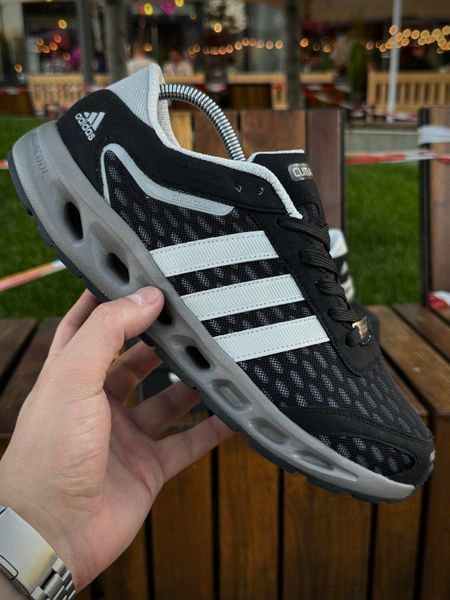 Кросівки Adidas Climacool (чорні, літні)