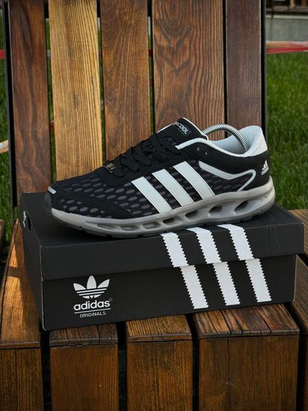 Кросівки Adidas Climacool (чорні, літні)