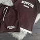 Підлітковий комплект унісекс Boston (футболка та шорти), коричневий варенка, розміри 140-164 1281 фото 5