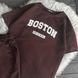 Підлітковий комплект унісекс Boston (футболка та шорти), коричневий варенка, розміри 140-164 1281 фото 6