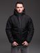 Чоловіча зимова куртка з капюшоном, чорна 2298 чор фото 3