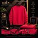 Світшот чоловічий базовий Casual на флісі червоний 2572 чер фото 9