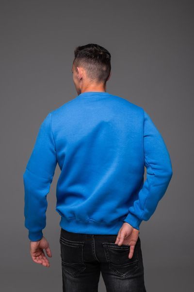 Світшот чоловічий базовий Casual на флісі блакитний