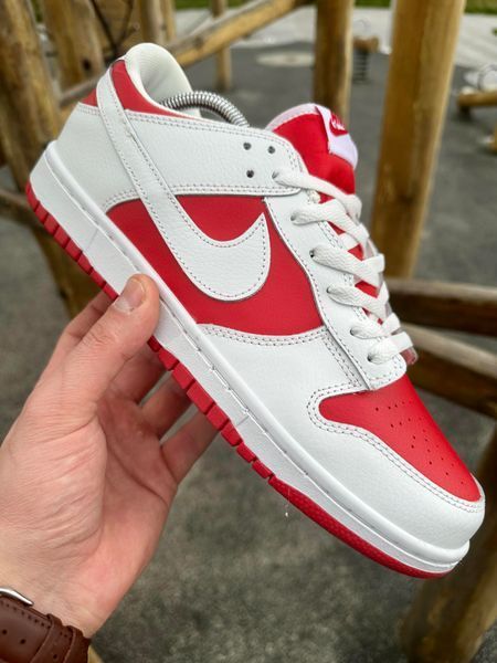Кросівки Nike SB Dunk (white & red)