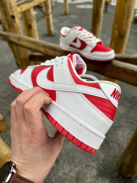 Кросівки Nike SB Dunk (white & red)