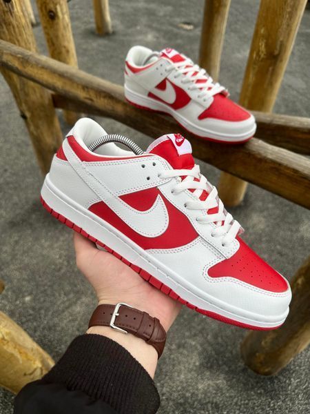 Кросівки Nike SB Dunk (white & red)