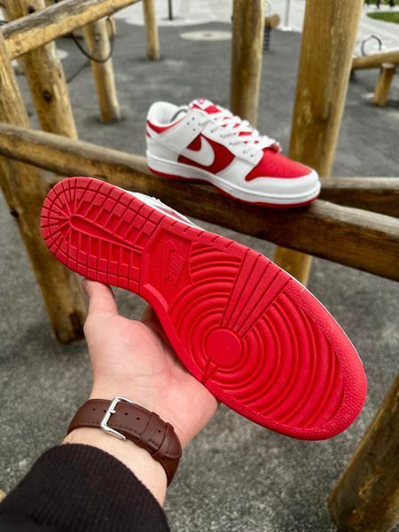 Кросівки Nike SB Dunk (white & red)