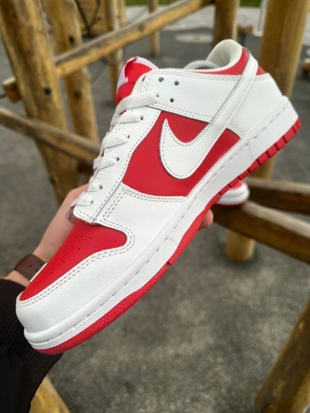 Кросівки Nike SB Dunk (white & red)