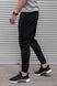 Чорні спортивні штани на манжеті 1392 фото 2