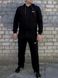 Чорний чоловічий спортивний костюм БАТАЛ з капюшоном 2142 фото 1