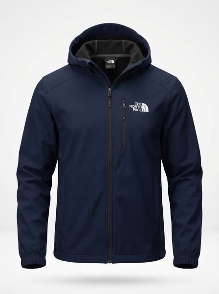 Чоловіча куртка вітрівка Softshell на флісі синя