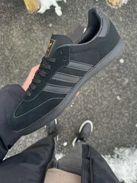 Кросівки Adidas SAMBA (чорні, замша)