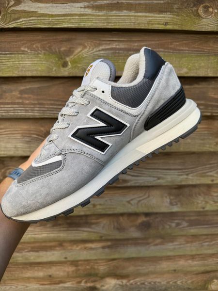 Термо Кросівки New Balance 574 legacy Waterproof Gore Tex (сірі з чорним)