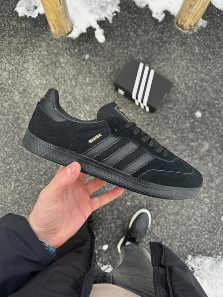 Кросівки Adidas SAMBA (чорні, замша)