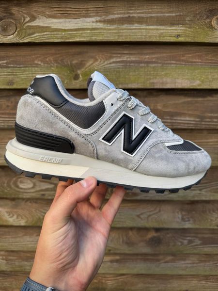 Термо Кросівки New Balance 574 legacy Waterproof Gore Tex (сірі з чорним)