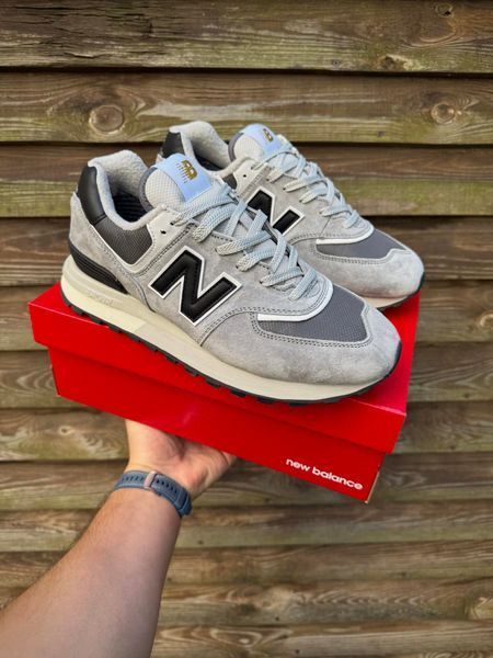 Термо Кросівки New Balance 574 legacy Waterproof Gore Tex (сірі з чорним)