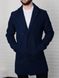 Пальто чоловіче, класичне, кашемірове ,синє 2000 син фото 7