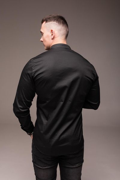 Сорочка чоловіча з довгим рукавом "Modern" чорна 1839 чор фото