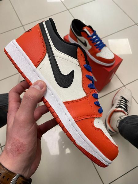 Кросівки Nike Air Jordan 1 low (orange)