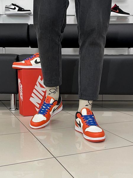 Кросівки Nike Air Jordan 1 low (orange)
