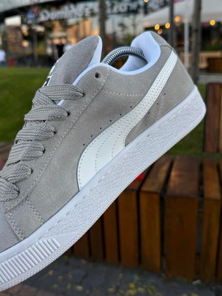 Кросівки Puma Suede XL, сіро білі (замша)
