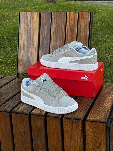 Кросівки Puma Suede XL, сіро білі (замша)