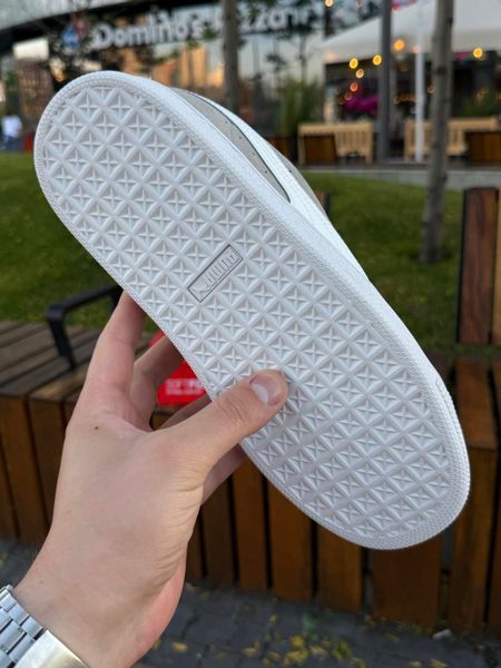 Кросівки Puma Suede XL, сіро білі (замша)