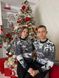 Светр новорічний парний (1шт) "Будиночок" з круглою горловиною, синій 01/2 фото 15