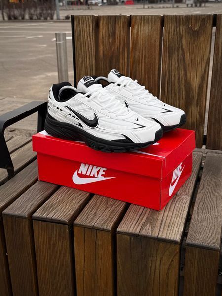 Кросівки Nike Initiator, біло чорні (сітка, літні)