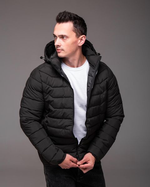Куртка чоловіча , демісезонна , з капюшоном "Midnight" хакі