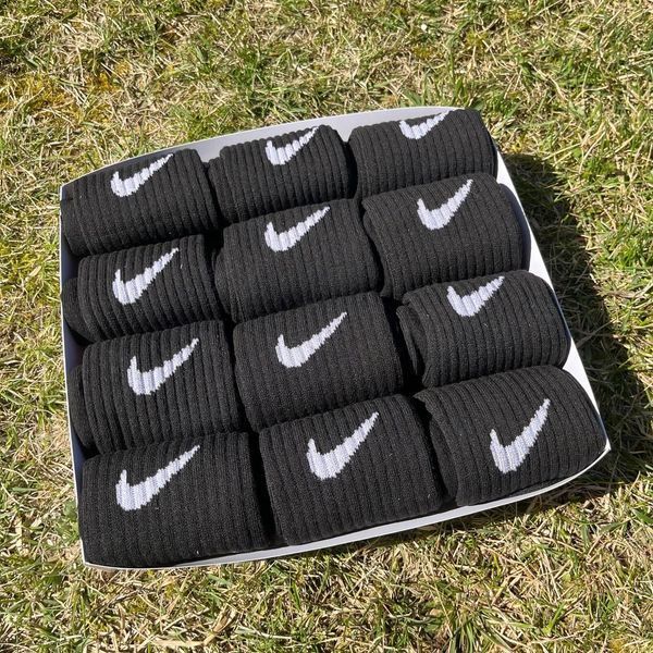 Бокс жіночих високих шкарпеток Nike 36-41 на 12 пар у подарунковій коробці