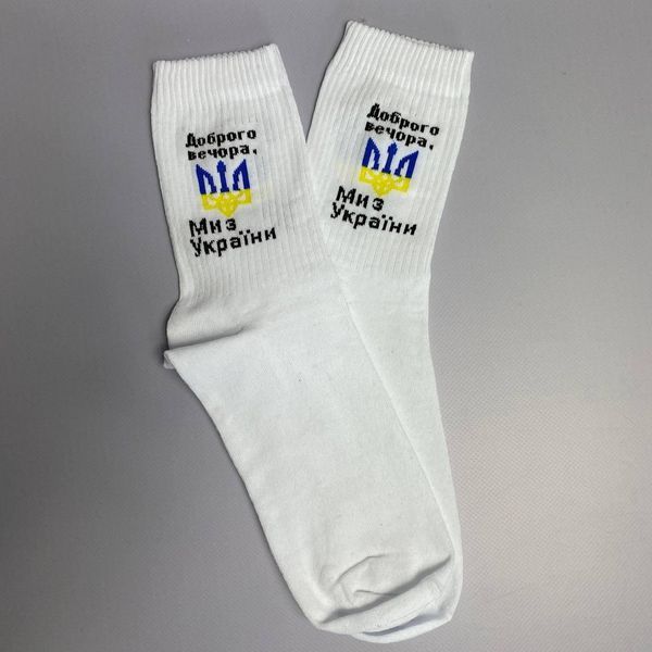 Набір чоловічих патріотичних шкарпеток 40-45 на 5 пар у подарунковій коробці із стрічкою