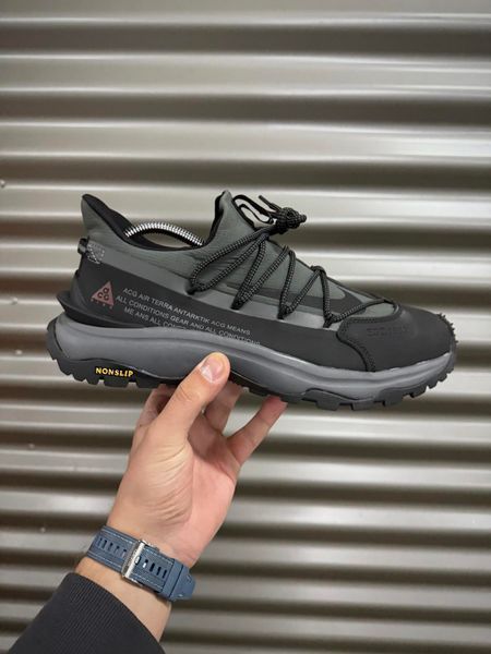 Термо Кросівки Nike ACG Air Terra Antarctic (чорно-сірі)