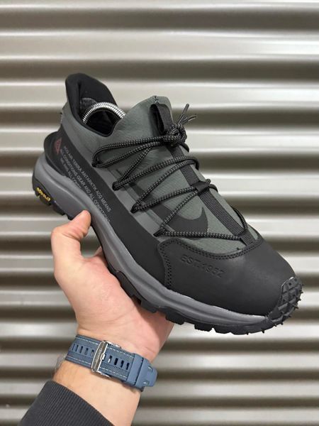 Термо Кросівки Nike ACG Air Terra Antarctic (чорно-сірі)
