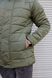 Куртка чоловіча зимова з хутром на капюшоні ,зелена 1195 фото 4