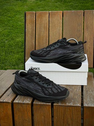 Кросівки Asics NovaBlast 3, чорні літні кросівки (сіточка)