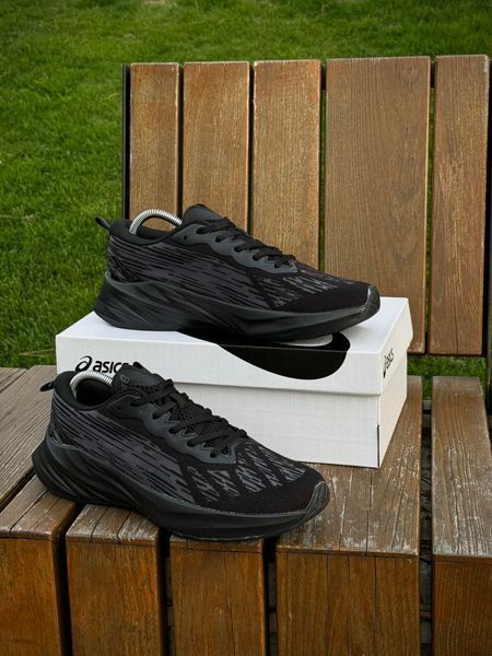 Кросівки Asics NovaBlast 3, чорні літні кросівки (сіточка)