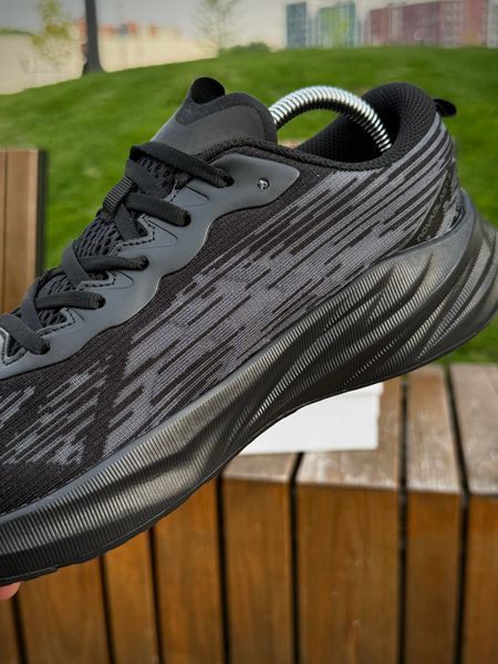 Кросівки Asics NovaBlast 3, чорні літні кросівки (сіточка)