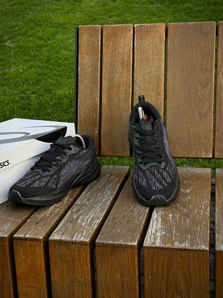 Кросівки Asics NovaBlast 3, чорні літні кросівки (сіточка)