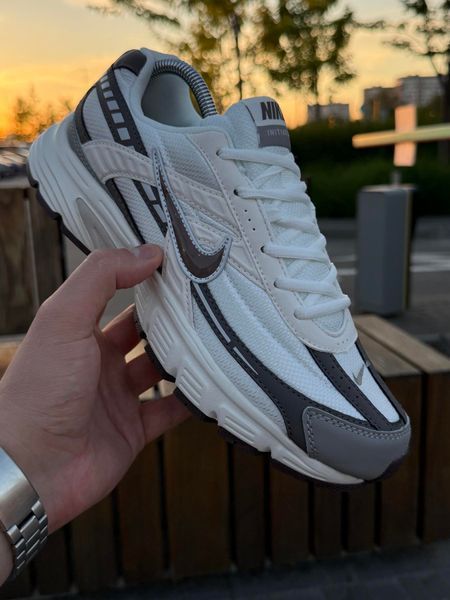Кросівки Nike Initiator, біло сірі (сітка, літні)