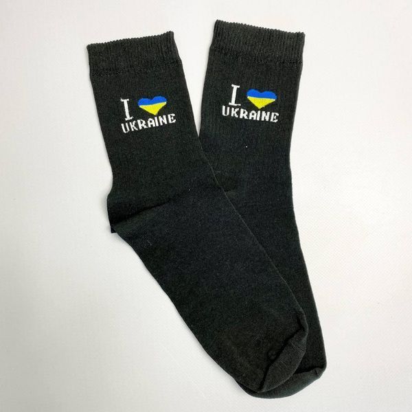 Набір чоловічих патріотичних шкарпеток 40-45 на 5 пар у подарунковій коробці із стрічкою