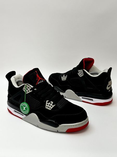 Кросівки Nike Air Jordan Retro 4 (Black/Red)