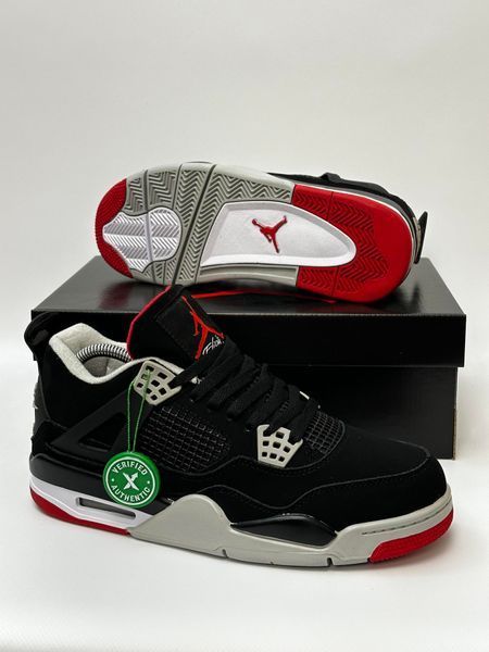 Кросівки Nike Air Jordan Retro 4 (Black/Red)